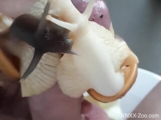 Snail-loving guy cumming endlessly in a hot scene